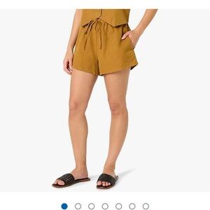 The Drop Women's Emilie Relaxed Pull-on Linen Shorts